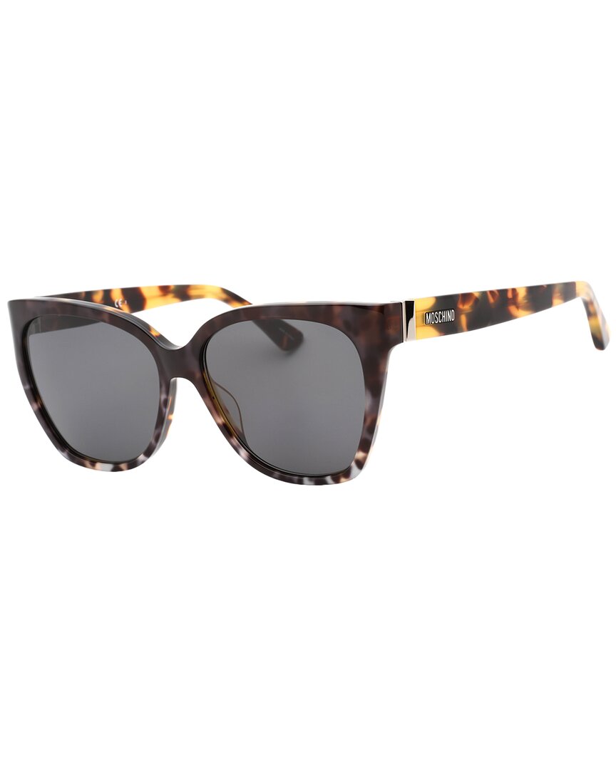 Shop Moschino Women's Mos066/s 55mm Sunglasses In Brown