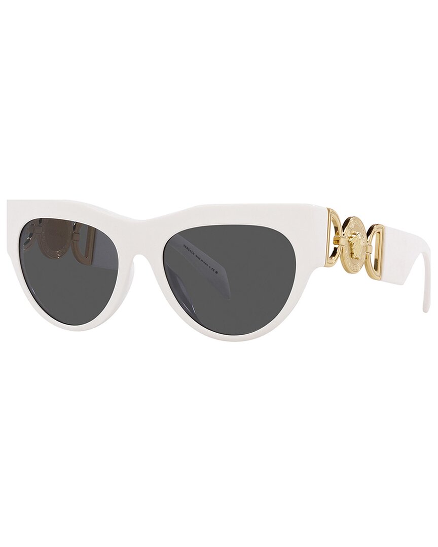Shop Versace Women's Ve4440u 56mm Sunglasses In White