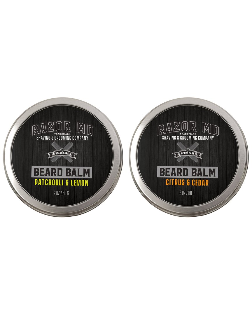 Razor Md Men's 4oz Beard Balm Gift Set - Citrus & Cedar, Patchouli & Lemon