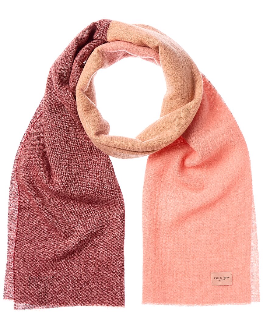 Rag & Bone Millie Wool Scarf In Red