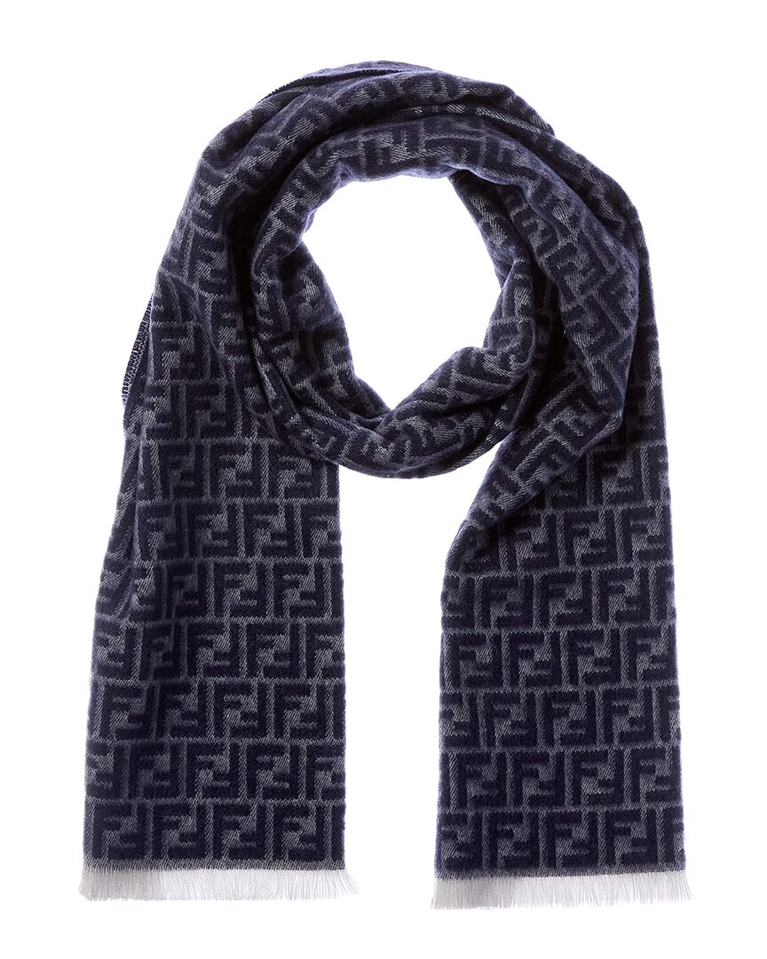 Fendi Virgin Wool Scarf "Ff" - Image 2