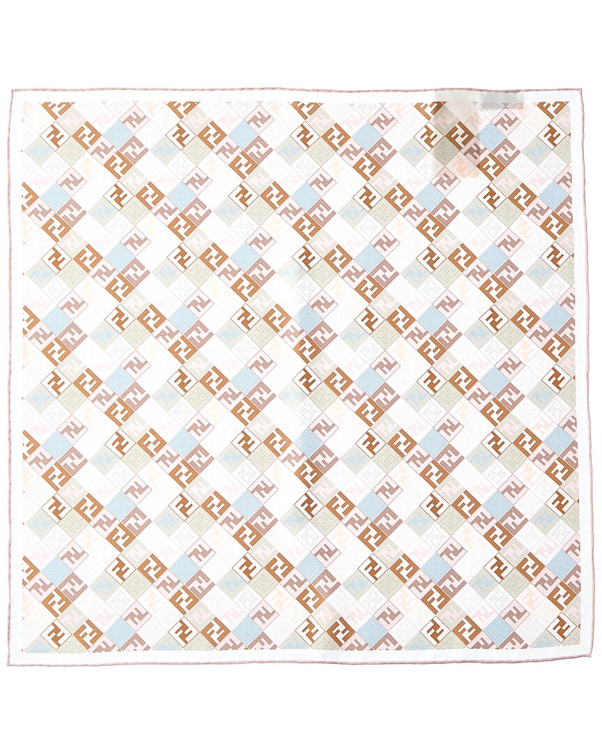 Fendi Ff Foulard Silk Scarf