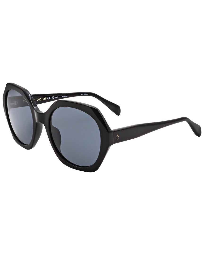 Rag & Bone Women's Rnb1078 55mm Sunglasses In Black
