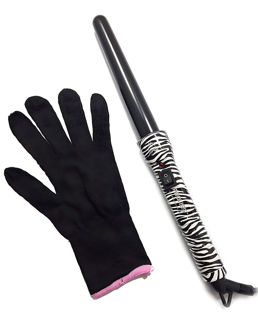 Proliss Unisex The Twister - 25mm-18mm Tourmaline-infused Ceramic Pro Curling Wand