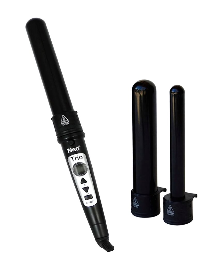 NEO CHOICE NEO CHOICE UNISEX TRIO 3-IN-1 DIGITAL PRO INTERCHANGEABLE CERAMIC CURLING WAND SET 