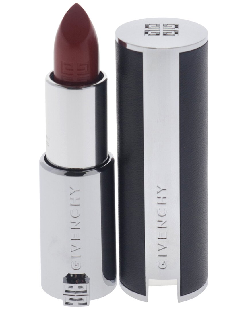 Givenchy Women's 0.11oz 332 Rouge Safran Le Rouge Interdit Intense Silk  Lipstick In Burgundy