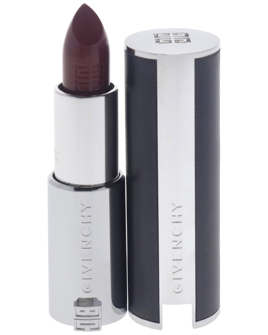 Givenchy Women's 0.11oz 339 Grenat Cendre Le Rouge Interdit Intense Silk  Lipstick In Burgundy
