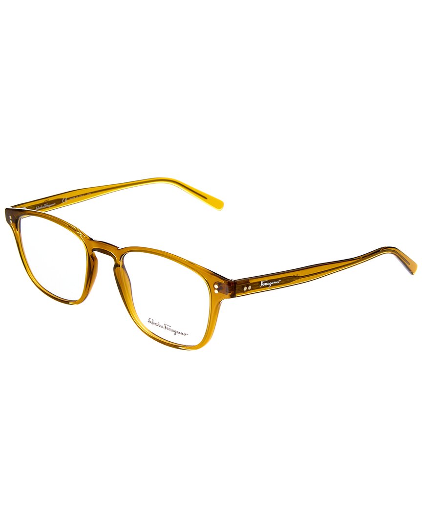 Ferragamo Men's Sf2913 51mm Optical Frames In Yellow