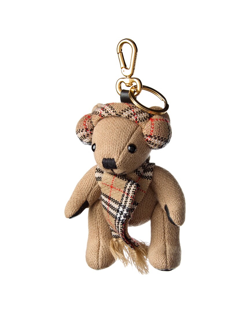 Burberry Thomas Bear Wool & Cashmere-blend Charm In Brown