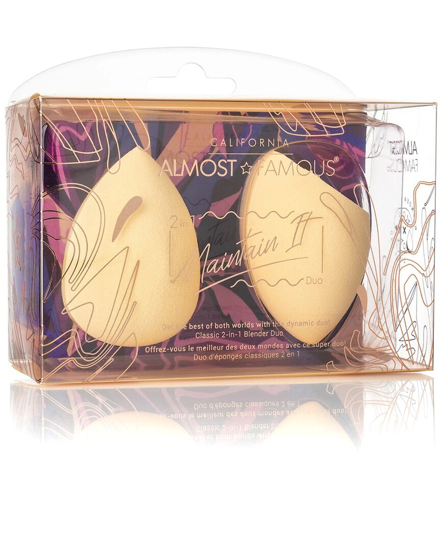 Almost Famous Maintain It Makeup Blender 2-pack - Nude