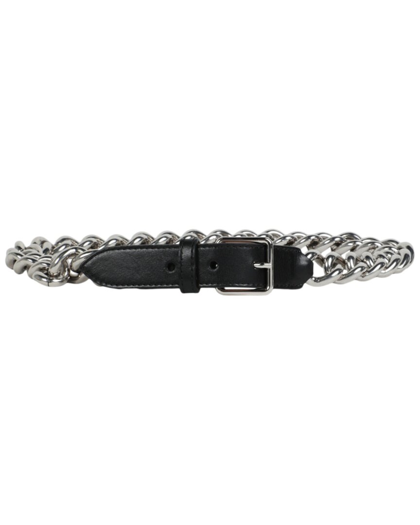 Alexander Mcqueen Leather Belt In Black