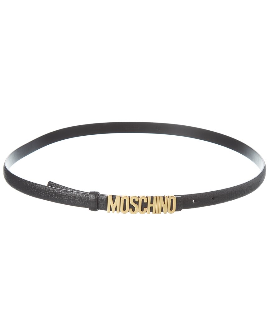 Moschino Belt With Python Print In Black