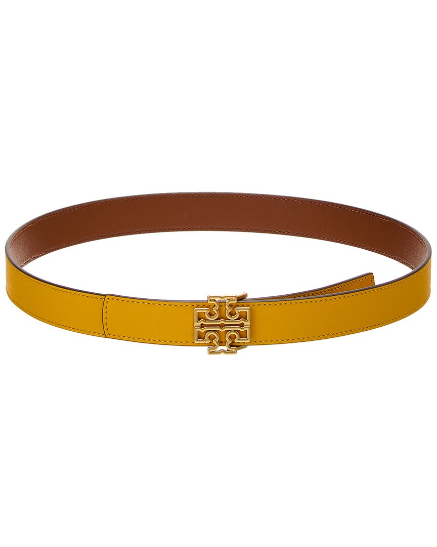 Tory Burch Britten Logo Reversible Leather Belt