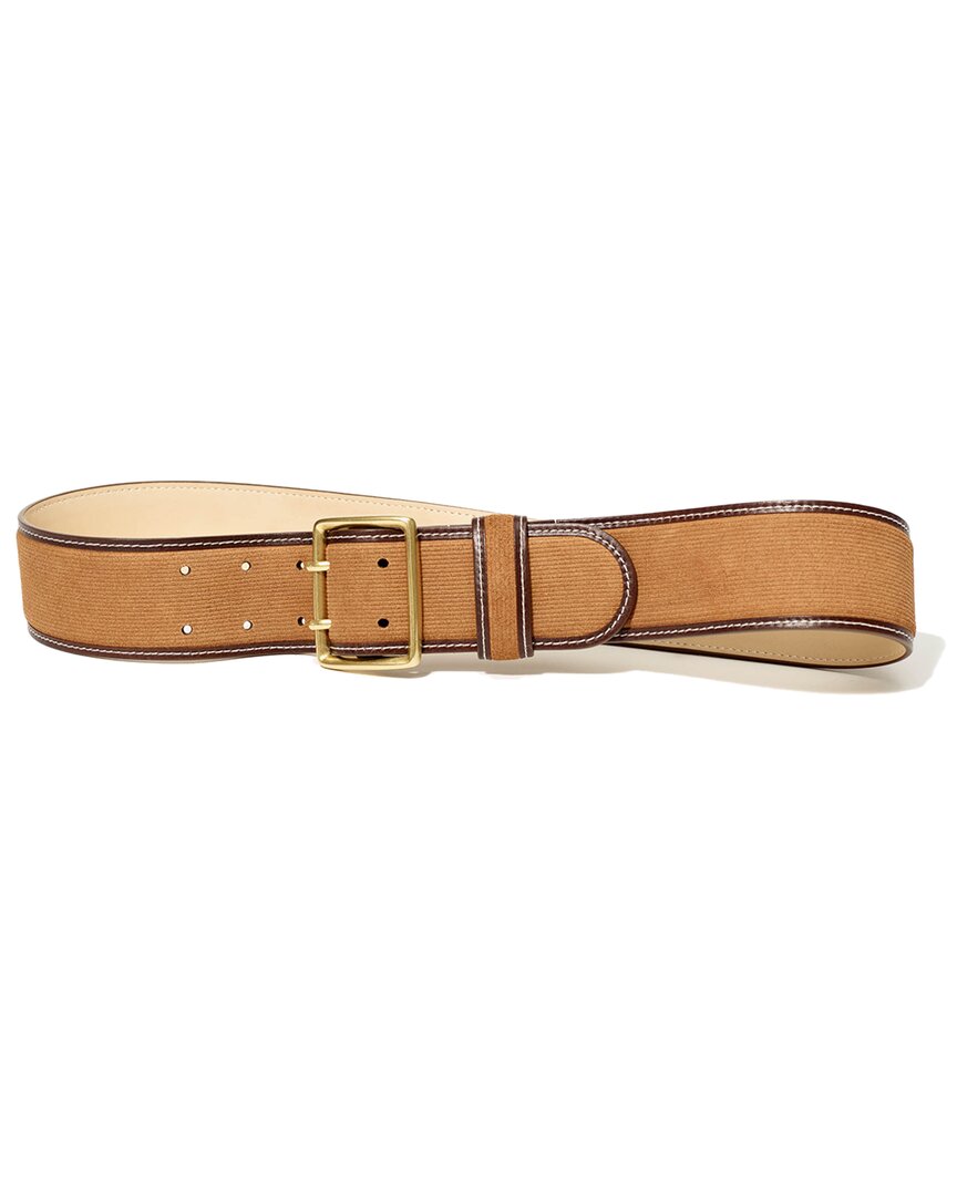 J.mclaughlin Zoe Suede Belt In Brown