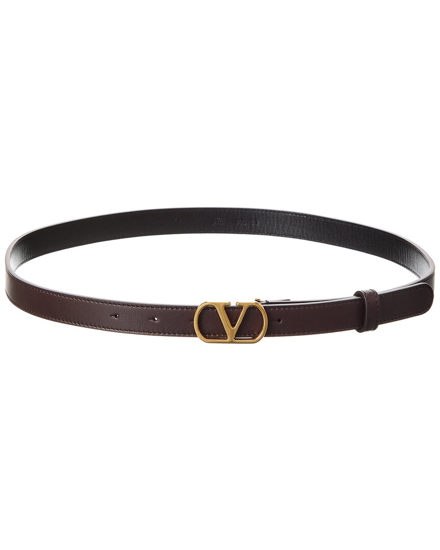 Valentino Garavani Valentino Vlogo Signature Leather Belt