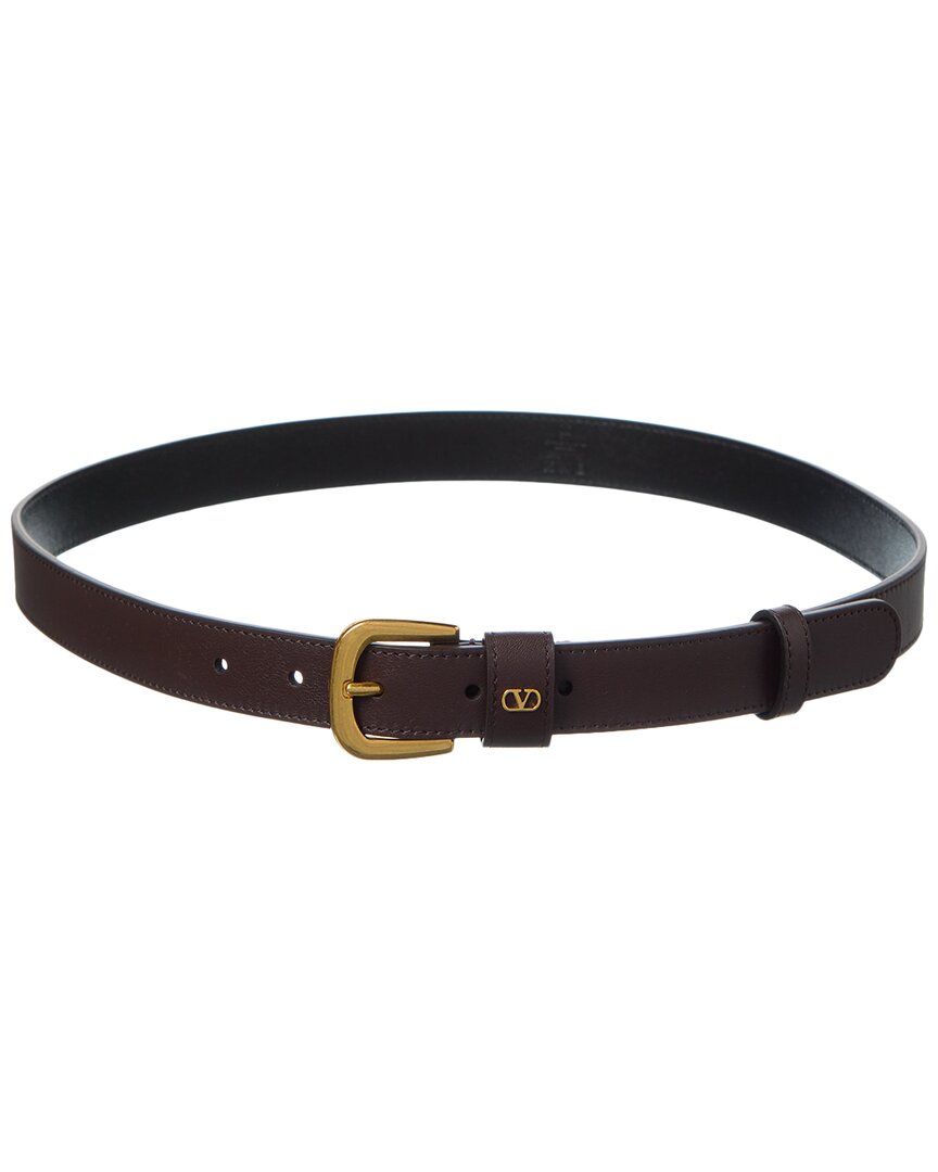 Valentino Garavani Valentino Vlogo Signature Mini Leather Belt
