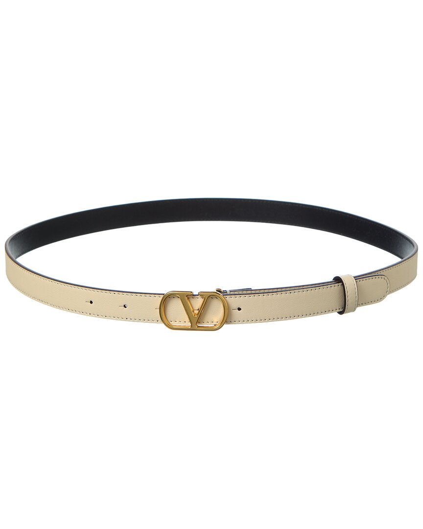 Valentino Garavani Valentino Vlogo Leather Belt