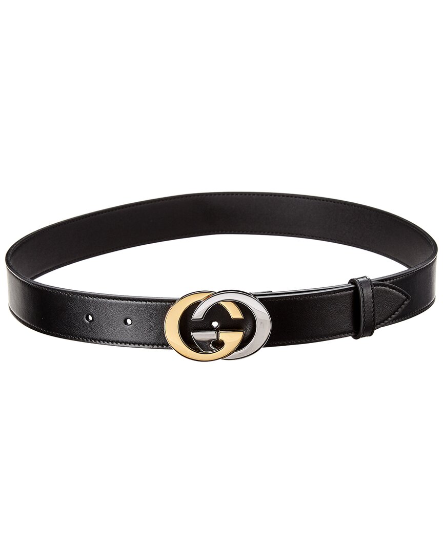 Gucci Interlocking G Logo Leather Belt