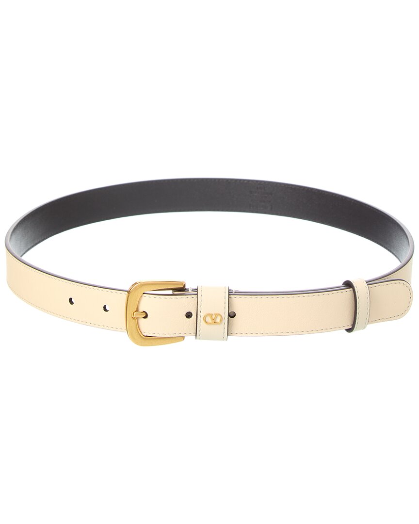 Valentino Garavani Valentino Vlogo Signature Mini Leather Belt