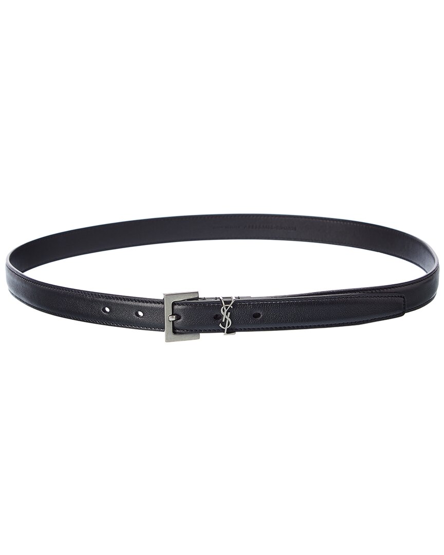Saint Laurent Monogram Leather Belt