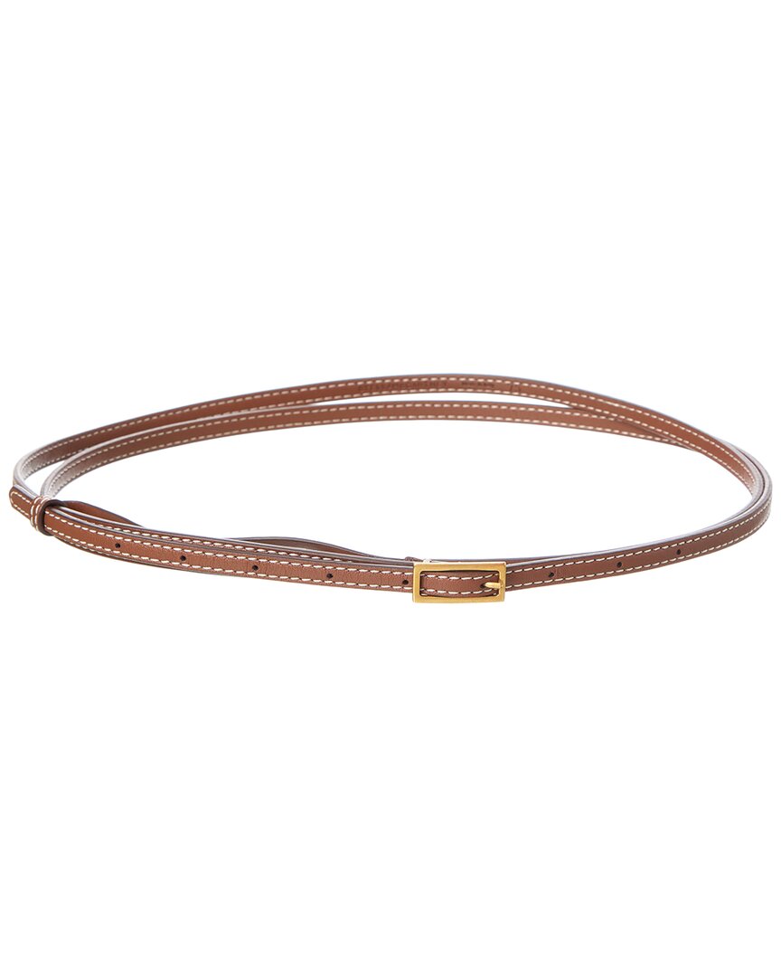 Stella Mccartney Logo Belt In Brown