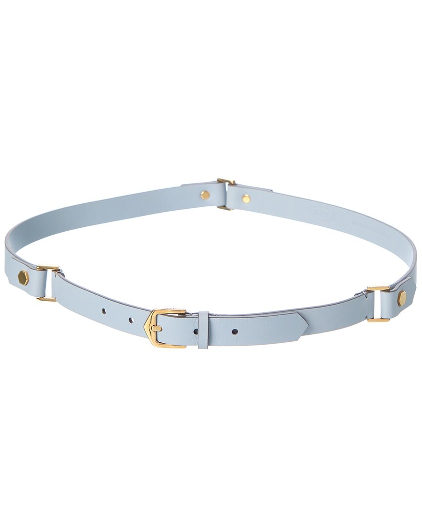 Tod's Leather Belt In Blue