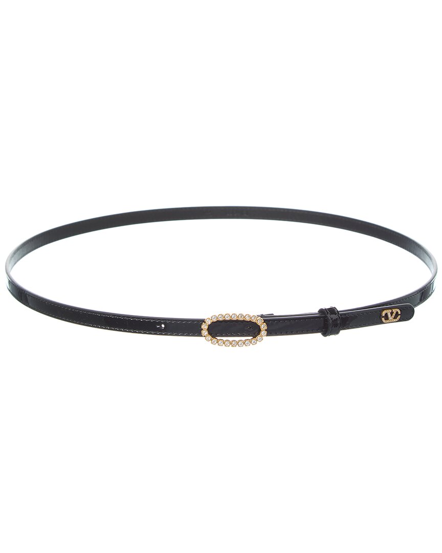 Valentino Garavani Valentino Vlogo Signature Leather Belt