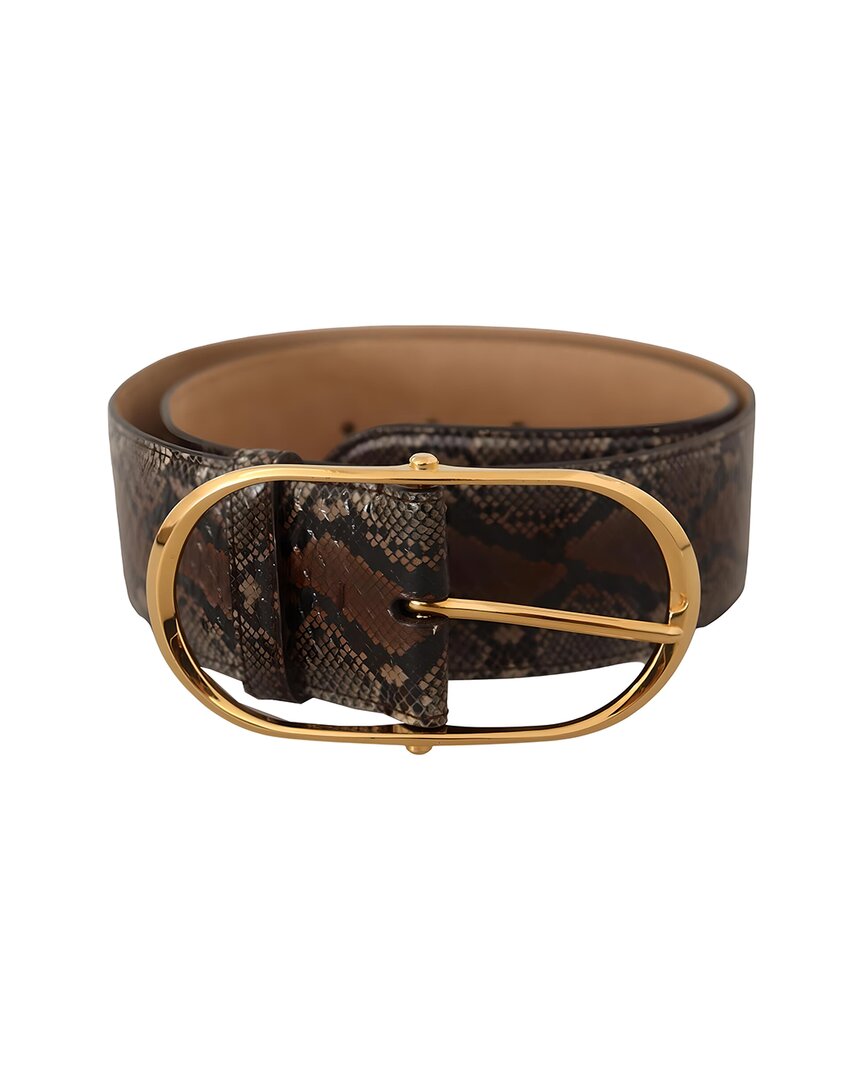 Dolce & Gabbana Leather Belt In Brown