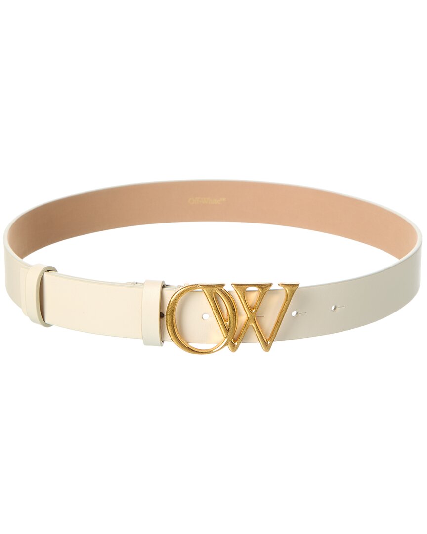 Off-white ™ Ow Initials Leather Belt