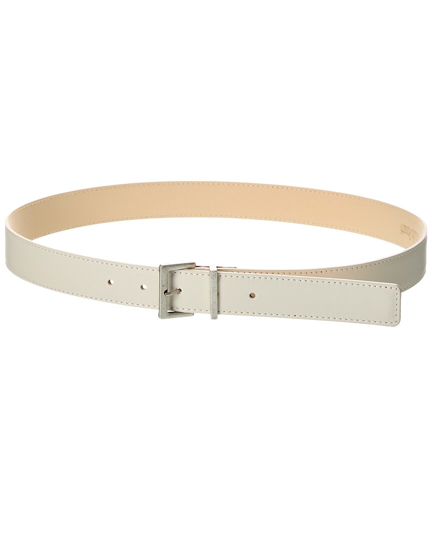 Isabella Rossetti Marina Leather Belt In Nude