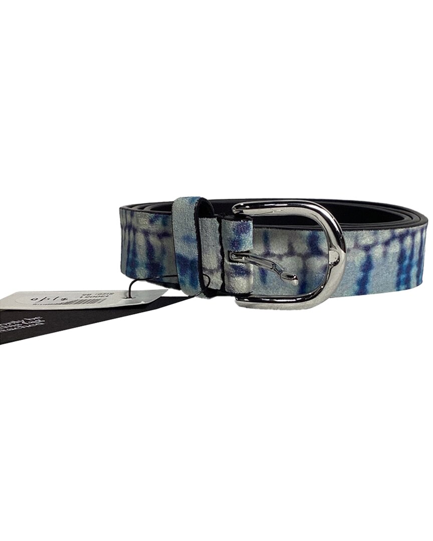 Isabel Marant Tie-dye Print Belt (authentic Pre-loved) In Blue