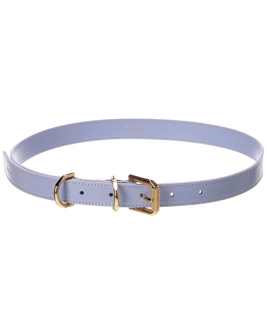 Givenchy Voyou Leather Belt In Brown