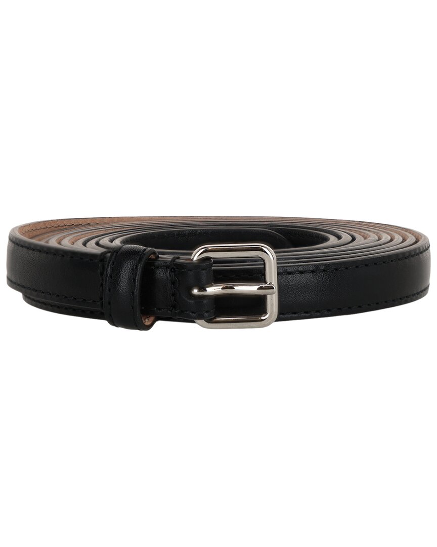 Alexander Mcqueen Long Thin Leather Belt Womens Black 70 42590₽