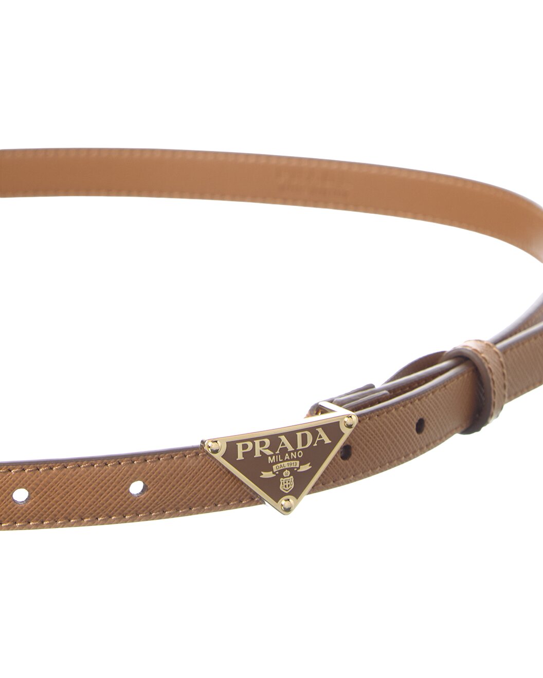 Gilt - Prada - Logo Saffiano Leather Belt