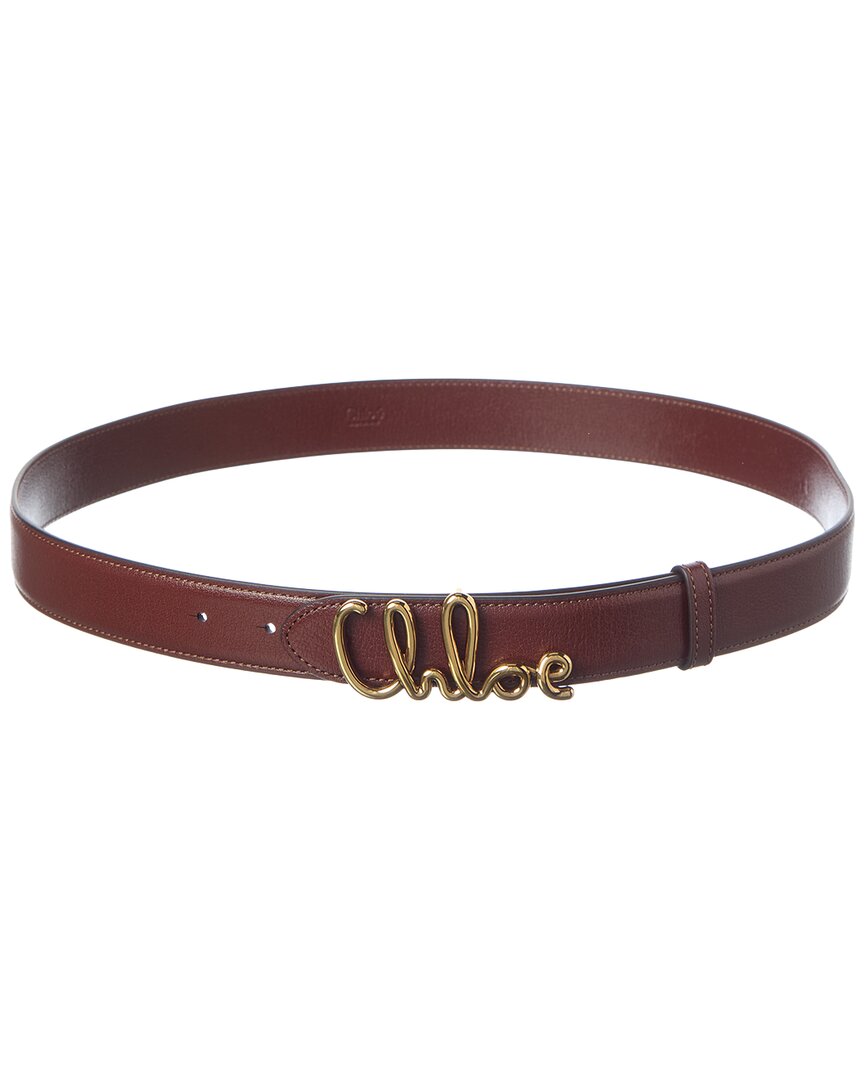 Chloé The Iconic Leather Belt Women's Brown L | eBay