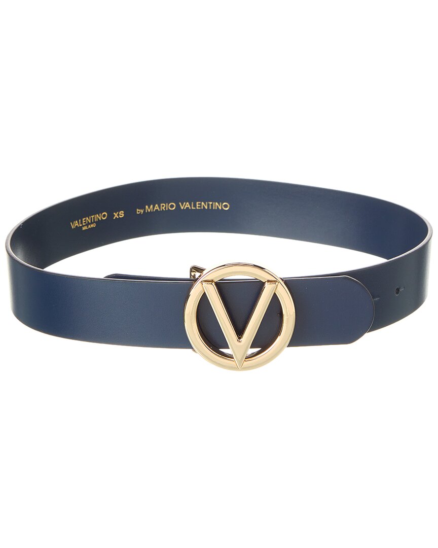 Valentino by Mario Valentino Women's Dolly Logo Leather Belt - Ink Blue -  Size M - Yahoo Shopping