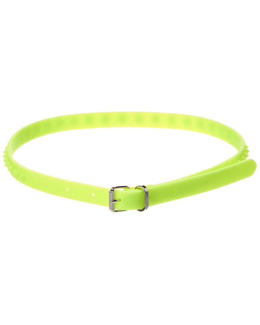 Christian Louboutin Logo Belt In Yellow