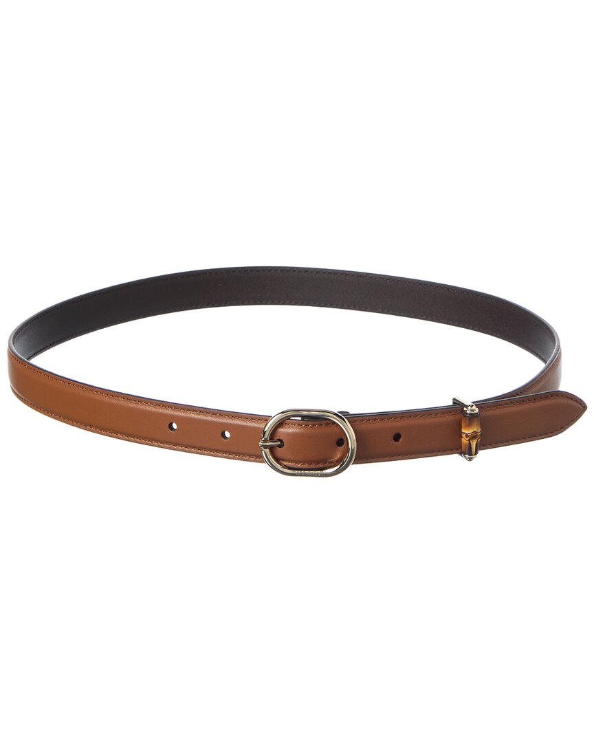 Gucci Adjustable Reversible Belt Smooth Finish Design In  display picture 3