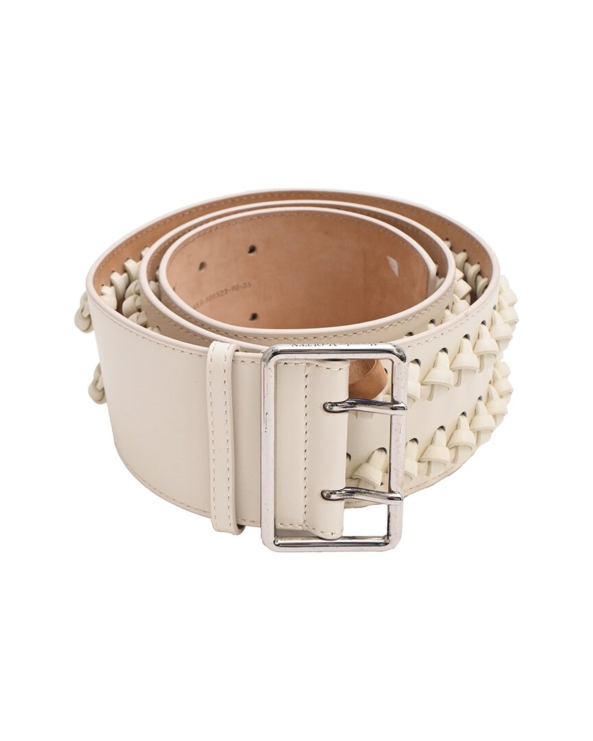Alexander Mcqueen Braided Belt (authentic Pre-loved) In Neutral