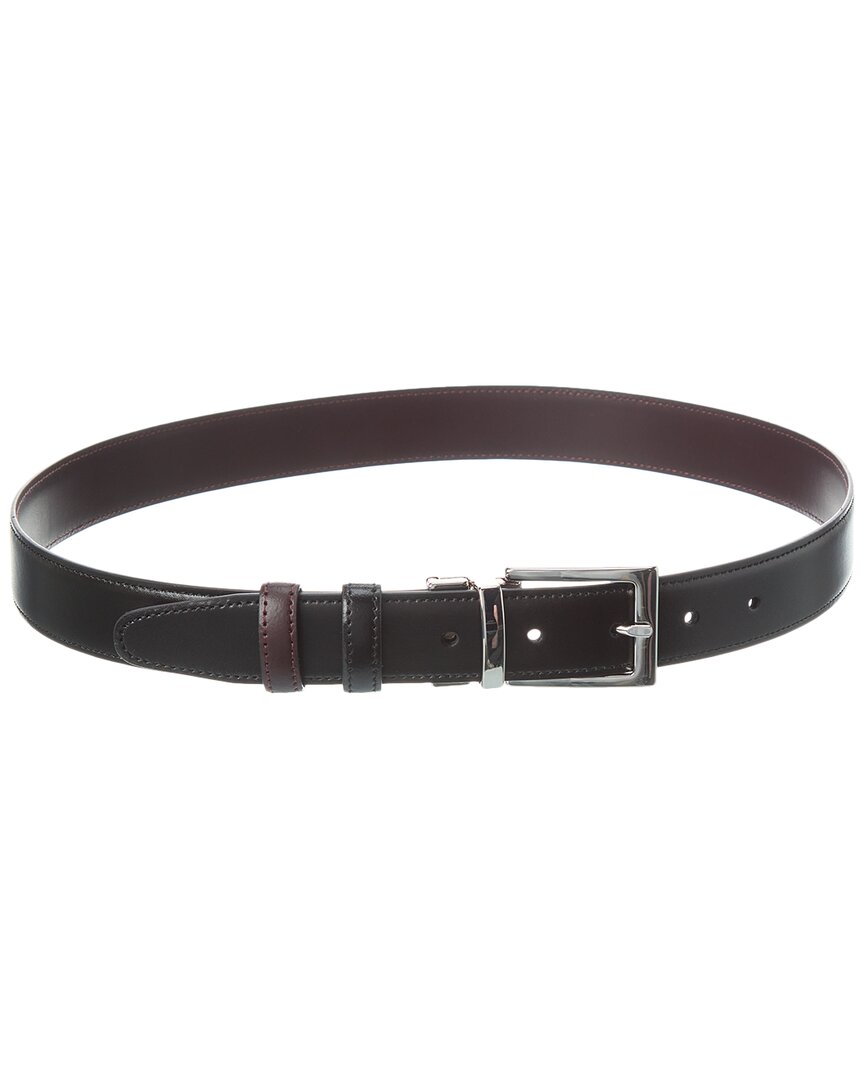 Shop Brooks Brothers Reversible Leather Belt In Red