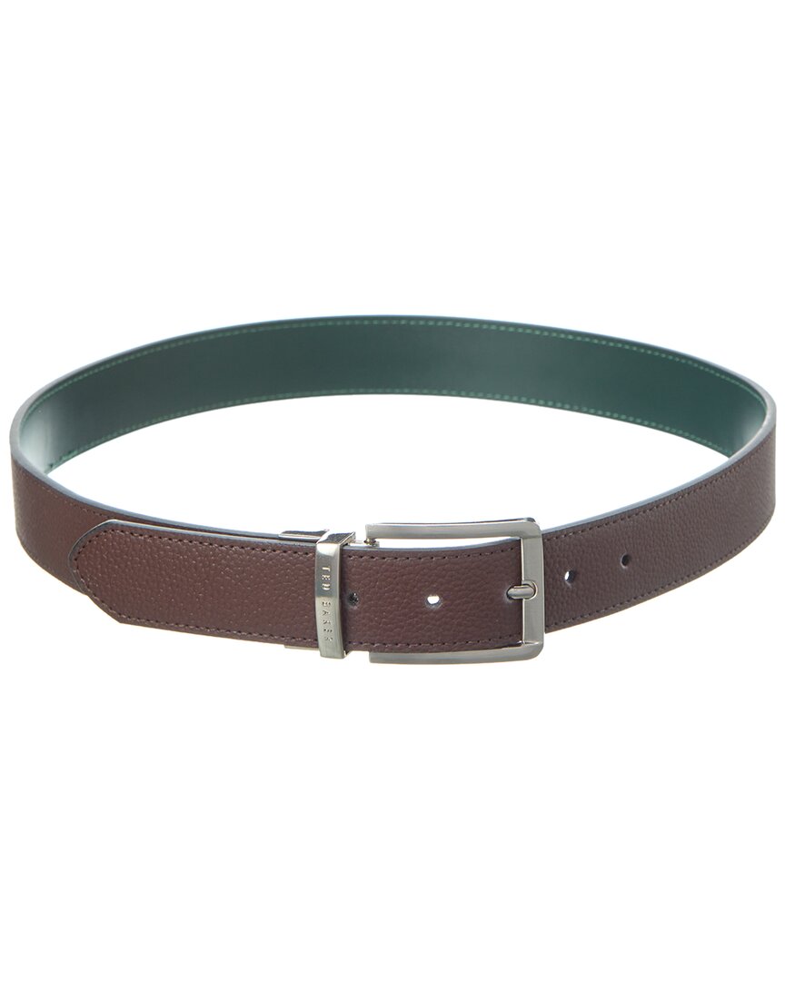 Shop Ted Baker Keroli Reversible Leather Belt In Brown