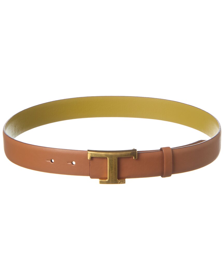 Tod's T-timeless Leather Belt In Brown