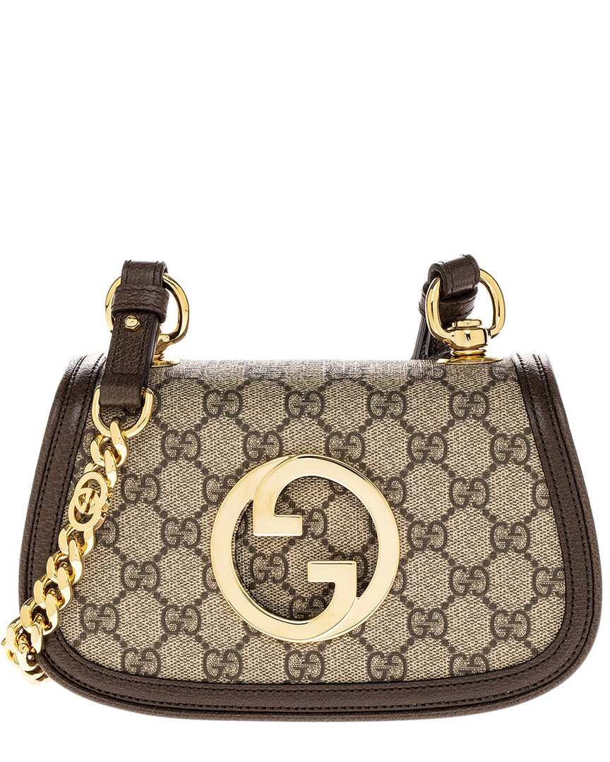 Gucci Blondie Mini GG Supreme Canvas & Leather Shoulder Bag