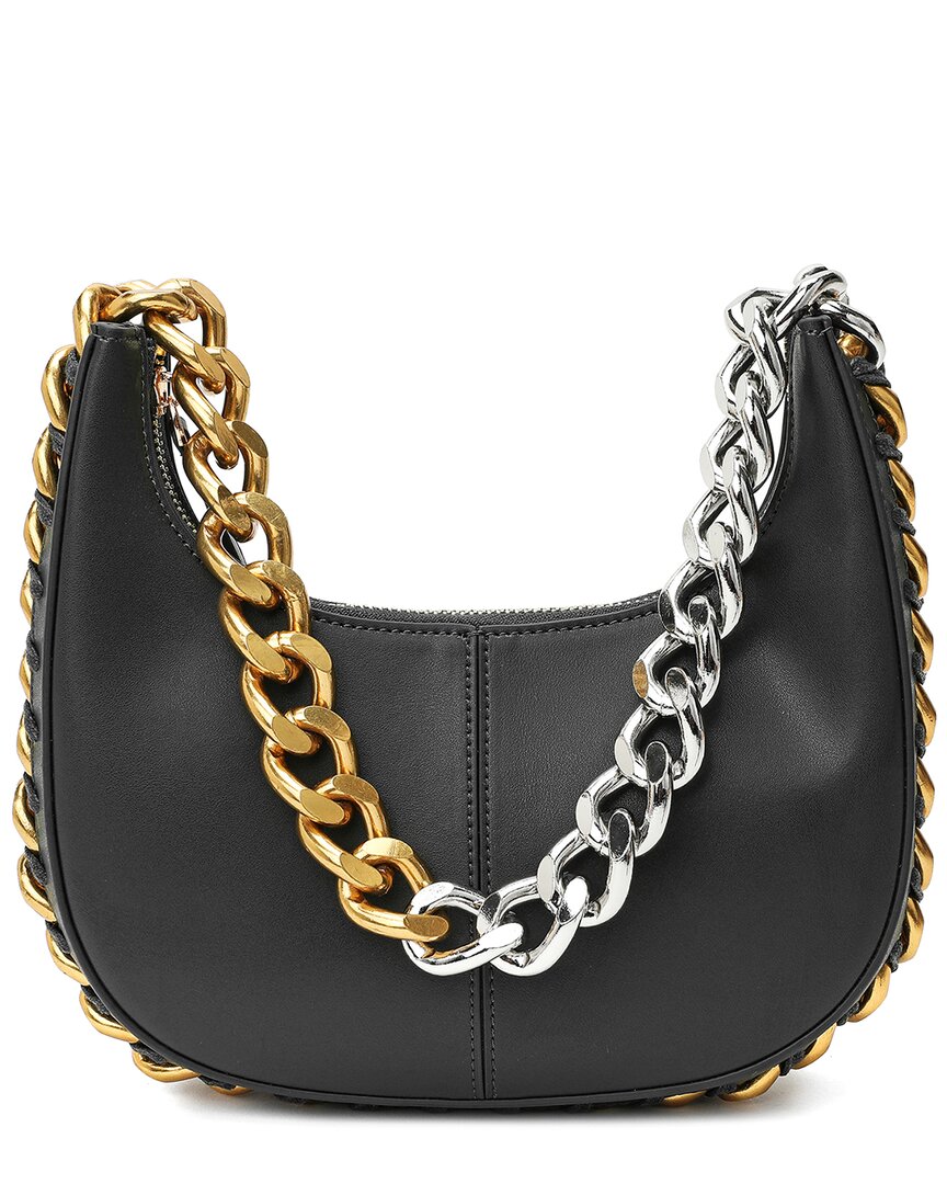 Tiffany & Fred Paris Tiffany & Fred Smooth Nappa Leather Shoulder Bag In Black