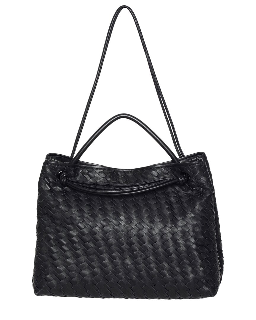 Walter Baker Hazel Large Leather Tote In Black