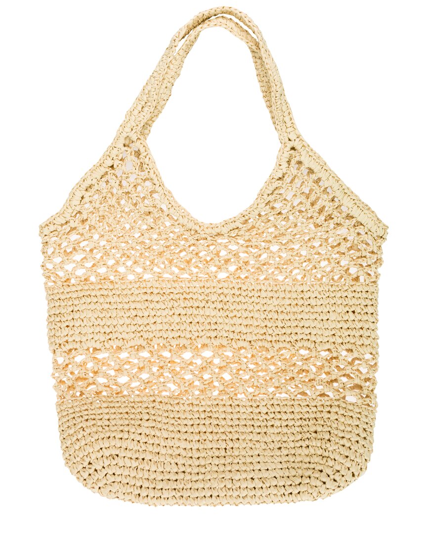 San Diego Hat Company Malta Paper Crochet Bag In Brown