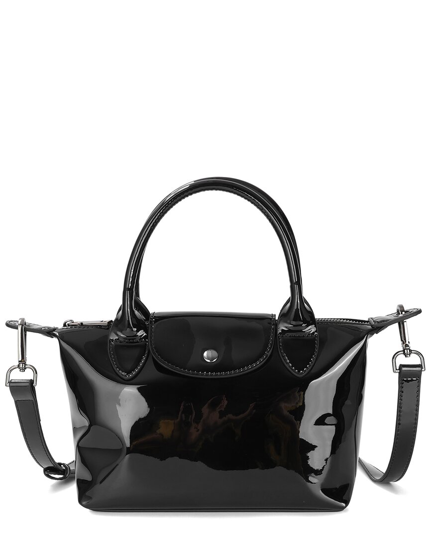 Tiffany & Fred Paris Patent Crossbody Messenger Bag