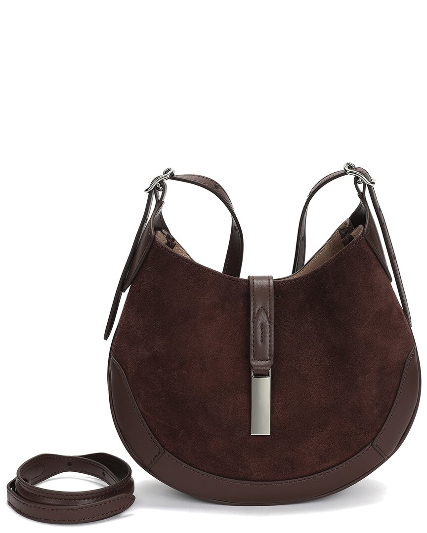 Shop Tiffany & Fred Paris Suede & Leather Hobo Bag