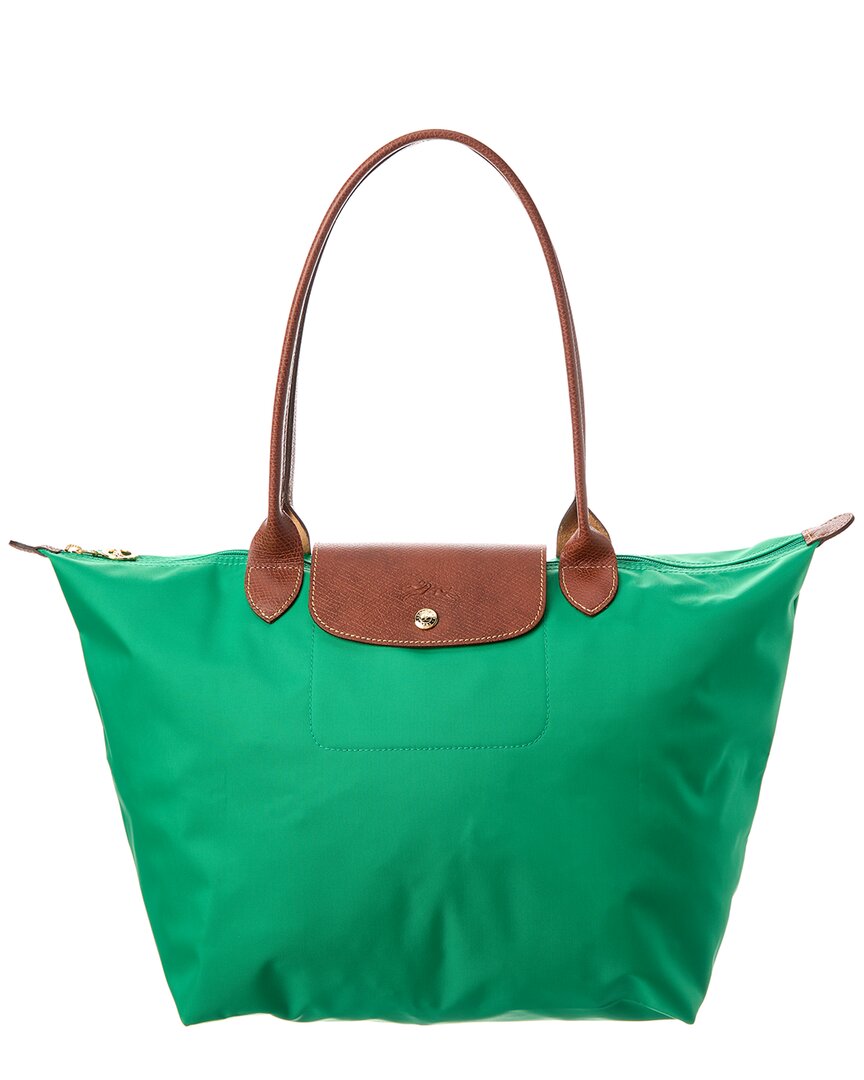 Longchamp Large Le Pliage Tote In Green