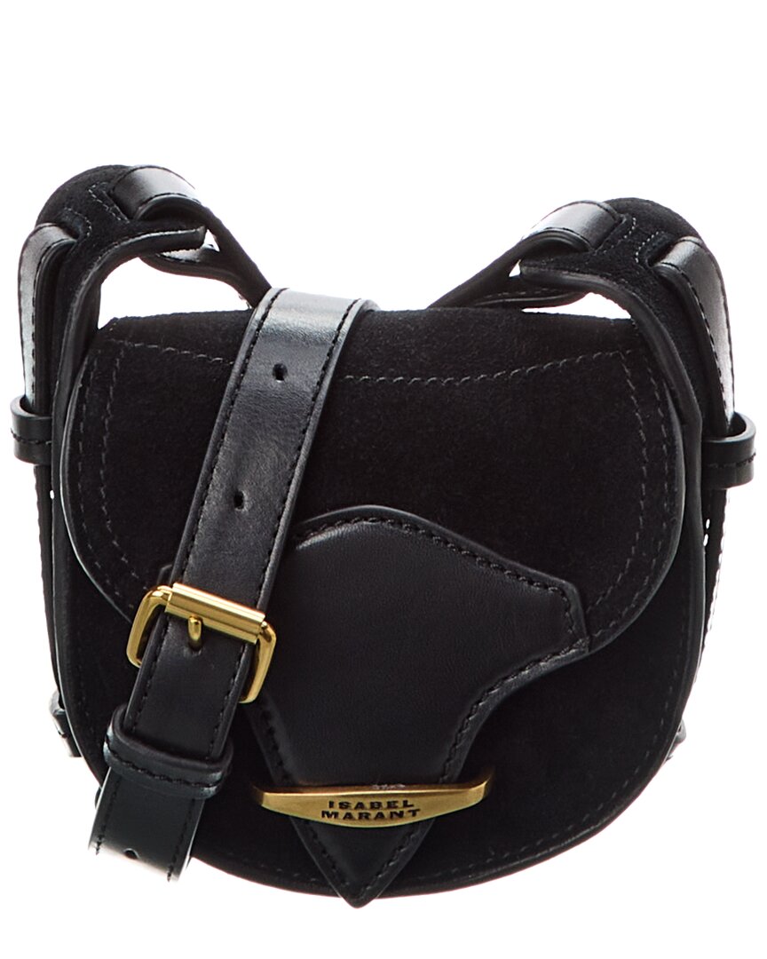 ISABEL MARANT ISABEL MARANT BOTSY MINI SUEDE & LEATHER SHOULDER BAG